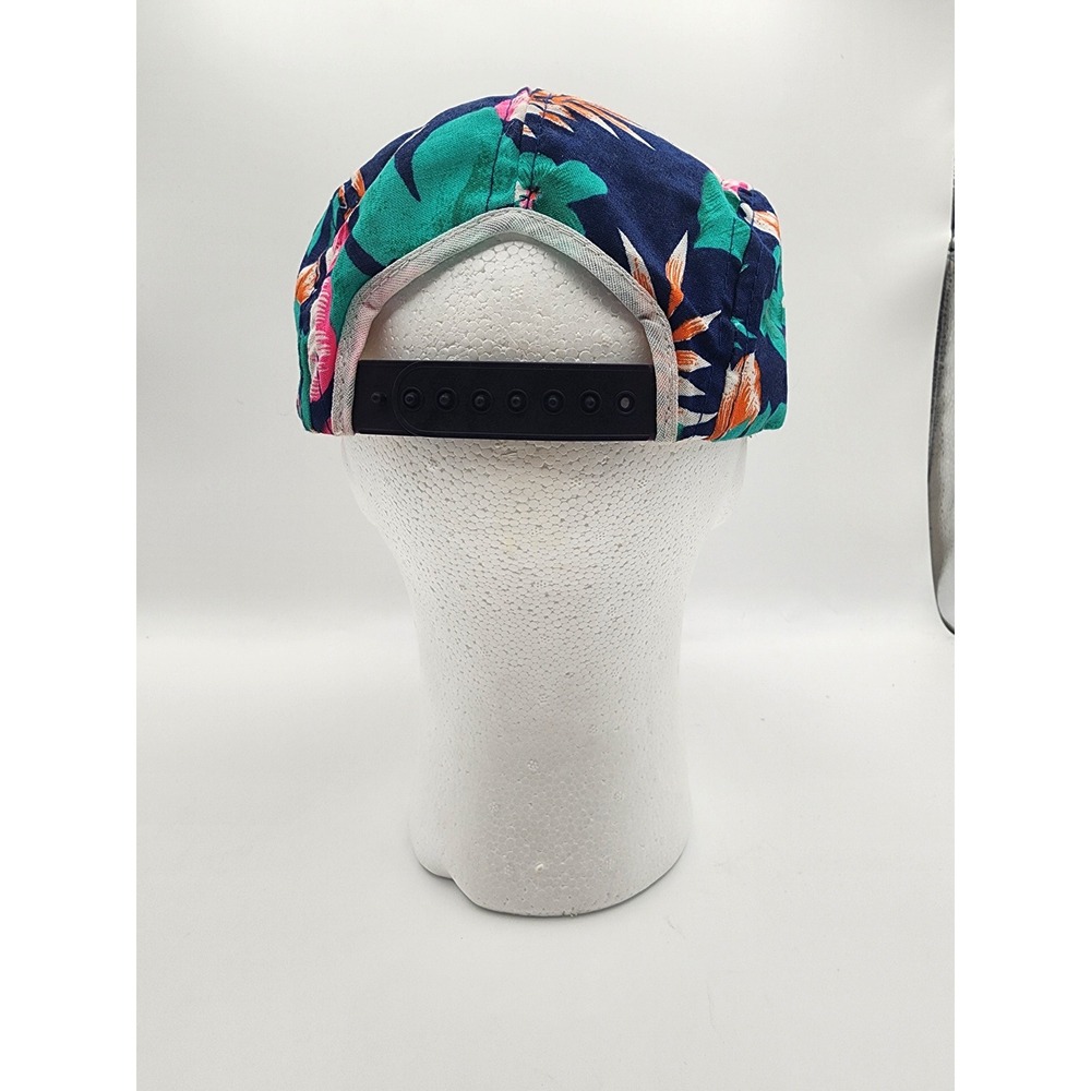 Vintage Wendys Floral Tropical Snapback Hat OSFA - Picture 3 of 5